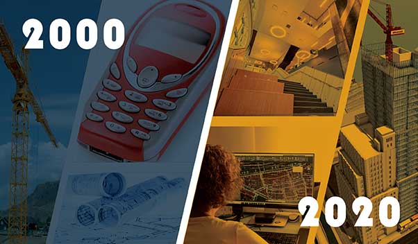 Construction Then & Now: 2000 vs 2020